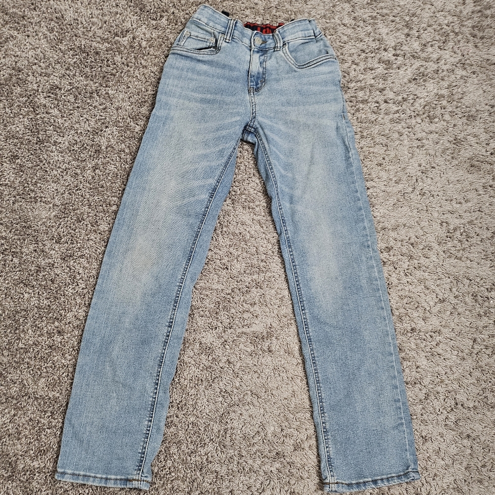 Levi’s 514 Boys Slim‎ Straight Jeans Light Wash Stretch Denim Size 14 Reg 27x29